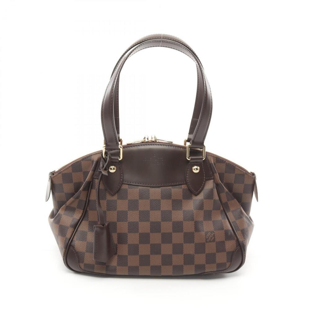 Louis Vuitton Verona Shoulder Bag Canvas Leather Damier Brown